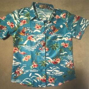 Tropical Blue Kids Shirt